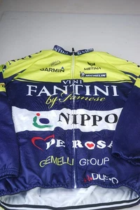 XXXL Full Zip Cycling Racing Jersey Jacket VINI FANTINI De Rosa 3XL Long Sleeve - Imagen 1 de 10