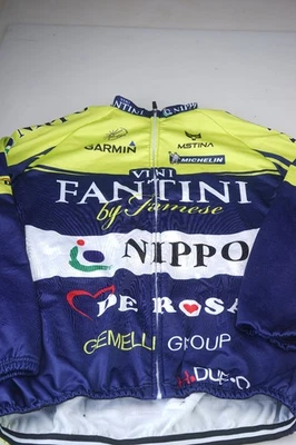XXXL Full Zip Cycling Racing Jersey Jacket VINI FANTINI De Rosa 3XL Long Sleeve - Image 1 of 4