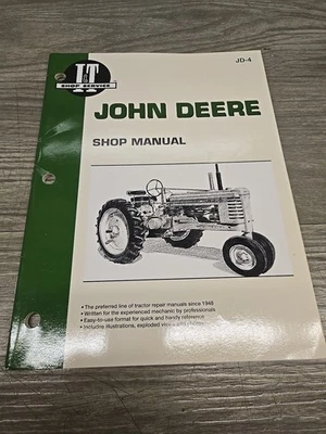 John Deere Series JD-4 Shop Manual, See Description For Series Covered - Image 1 of 4