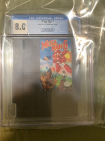 Mega Man 6/NES 1994 CARTRIDGE CGC 8.0 Pro Published by Nintendo NOT WATA