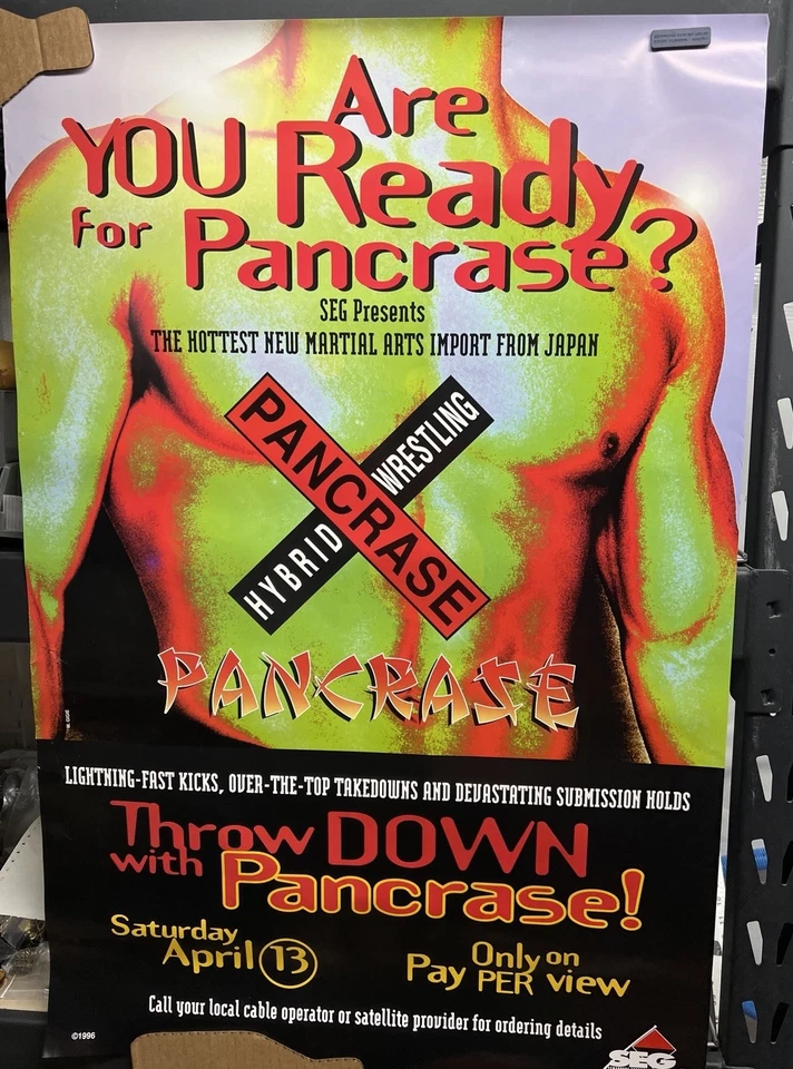 Póster Pancrase PPV, SEG, Guy Mezger, Frank Shamrock, UFC, Pride, Rizin, MMA Foto 1 de 2