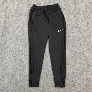 Pantalones Nike Dri-FIT para Hombres Pequeños Negros Cónicos Joggers Entrenamiento Bolsillos con Cremallera Deporte - Imagen 1 de 9