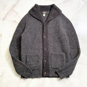 RRL Ralph Lauren Shawl Collar Cardigan USA Made | Cotton Wool Knit Vintage M - Picture 1 of 9