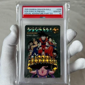PSA10 Son Goku & Friends Prism #256 Dragon Ball Z Visual Adventure Part EX 1995 - Picture 1 of 2