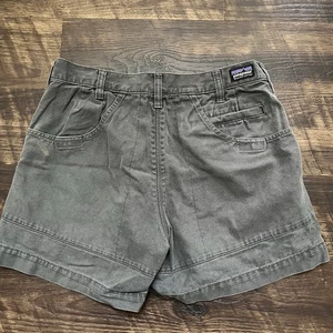 Patagonia Thick Canvas 5” Stand Up Gray Outdoor Hiking Shorts Size 34 57221 - Picture 1 of 13