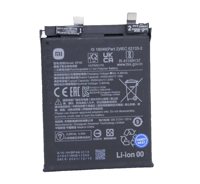 Batería Original Xiaomi BP46 para Xiaomi Mi 12 / 12X Batería Móvil Battery 4500mAh - Imagen 1 de 4