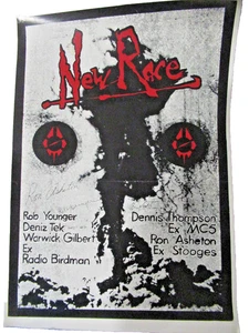 New Race Promo Poster 1981 Radio Birdman MC5 Stooges Ron Asheton - Picture 1 of 6
