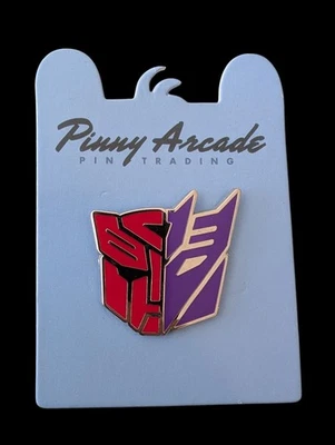 Pinny Arcade PAX East 2018 Transformers Pin Autobots Decepticons New On Card - Image 1 of 2