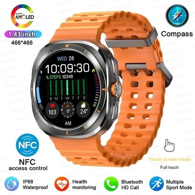 For Samsung Galaxy Watch 7 Ultra GPS Trackr NFC Smart Watch Men Custom Dial Gift - Image 1 of 4