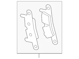 Genuine Porsche 2012-2019 Porsche 911 - 1 Set Of Brake Pads 991-352-949-04 - Picture 1 of 2