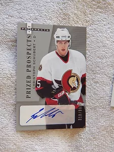 Ottawa Senators Christoph Schubert Auto 2005/06 Hot Prospects Rookie Card #/999 - Bild 1 von 1