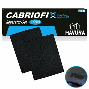 Cabriofix Convertible Roof Repair Set Self-Adhesive All Brands 2x Black - Picture 1 of 6
