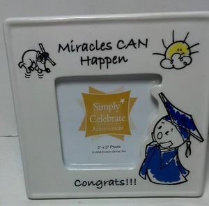 Simply Celebrate Grad with surprised face for 3 x 3 photo Frame 2006 Enesco - Picture 1 of 6