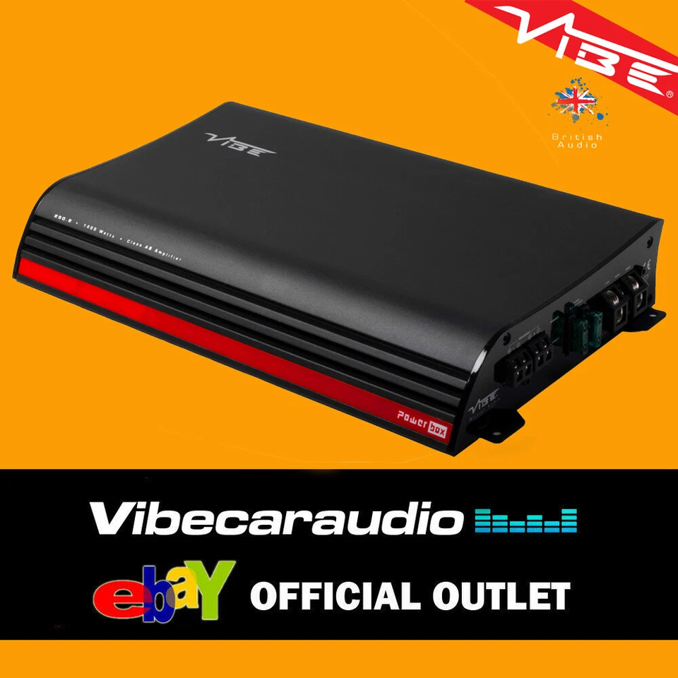 Vibe POWERBOX250.2-V0 - 2 Channel Stereo Speaker Amplifier 1400 Watt  - Image 1 of 1