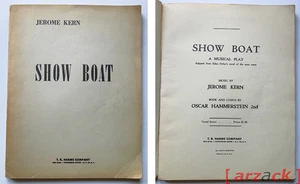 SPARTITO sheet music Partition SHOW BOAT Jerome Kern 230 pagine - Imagen 1 de 1