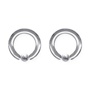 Pair of Titanium Captives 8 Gauge 1/2" Dia Uncolored - Picture 1 of 1