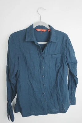 Camisa Deportiva Eastern Mountain M Azul Algodón Abotonada Manga Larga Exterior Informal Foto 1 de 4