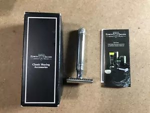 Edwin Jagger DE89BL Chrome Reusable Classic Double Edge Safety Razor for Men - Picture 1 of 7