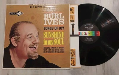 Burl Ives 'SUNSHINE IN MY SOUL' Vinyl Gospel Music Vinyl Record - Play Graded! Foto 1 de 4
