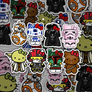 Hello Kitty Star Wars Sticker Set, Set of 8 - Picture 1 of 1