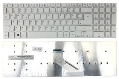 FR - Clavier blanc sans éclairage, cadre version 1 pour Acer Aspire V3-771 - Photo 1/4