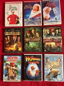 Lot DISNEY SANTA CLAUSE PIRATES OF THE CARRIBEAN 1 2 3 HOWARD THE DUCK DVD - Picture 1 of 1
