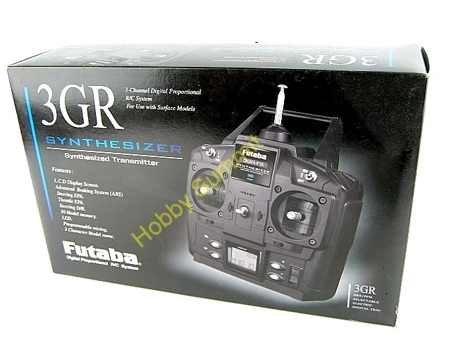 Futaba 3GR-FS  3-Channel 40MHz  Synthesized HRS R/C Radio Set  re Tamiya Kyosho - Image 1 of 4