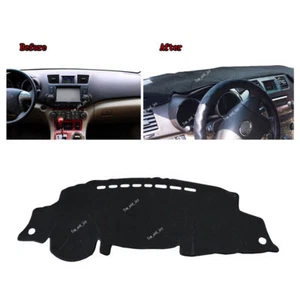 For Toyota Highlander 08 09 10 11 12 13 LHD Car Dashboard Carpet Sun Cover Mat - Imagen 1 de 5