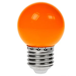 LED GOLFBALL 240V 1,5W ES E27 ORANGE - Bild 1 von 1
