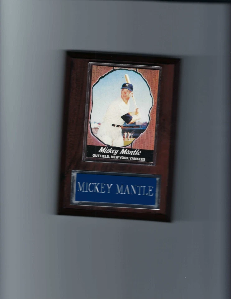 БЕЙСБОЛЬНАЯ ТАБЛИЧКА MICKEY MANTLE NEW YORK YANKEES NY MLB HOF'er C2 - Изображение 1 из 1