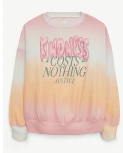 Justice Girls EDF Fleece Crew, Size-S(7/8)Standard Fit, Colorful color PINK - Picture 1 of 9