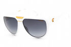 New CARRERA FLAGLAB 13 0VK6 9O White/Grey Shaded 62-14-140 Sunglasses