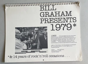 Bill Graham Presents Kalender 1979 - Limited Edition - Bild 1 von 5