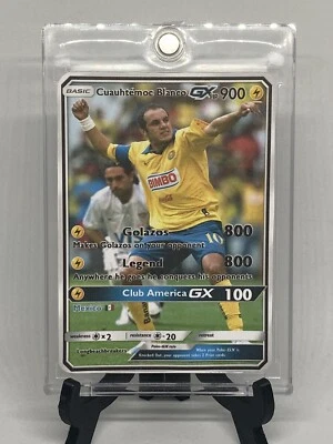 Tarjeta Pokémon Cuauhtémoc Blanco Club América México Fútbol Foto 1 de 2