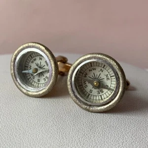 Vintage Compass Cufflinks, working condition - Picture 1 of 5