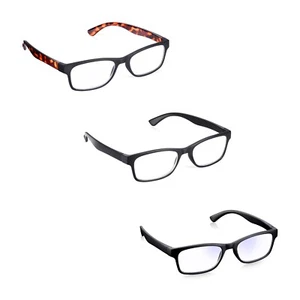 Black Reading Glasses and Blue Light Glasses All Lens Magnification Men & Women - Picture 1 of 30