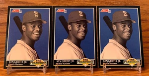 KEN GRIFFEY JR The Franchise 3 Card LOT | 1991 Score Seattle MARINERS HOF #858 - Picture 1 of 2