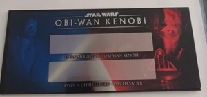 Star Wars Autogramm Plakette Obi-wan-kenobi unsigniert - Bild 1 von 4