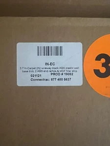 Connectrac IN-EC 3,7" Zoll Teppich Draht ABS Kunststoff Wand Basis Verkleidung mit Endrampen - Bild 1 von 1