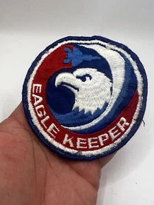 Parche Chaqueta Eagle Keeper F-15 McDonnell Douglas Aviación Avión De Colección - Imagen 1 de 7