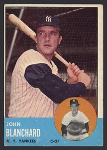 1963 Topps #555 John Blanchard Yankees - Picture 1 of 24