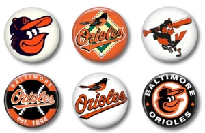 Baltimore Orioles baseball team sport pin button pinbacks, flat backs, magnet - Picture 1 of 2