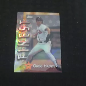1997 Topps Mystery Finest refractor #ILM3 Chipper/Ripken/Maddux/Palmeiro - Picture 1 of 2