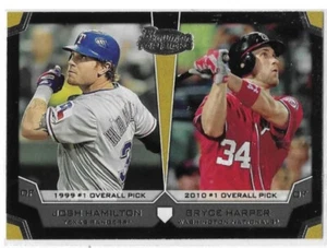 (5) 2012 Bowman Top Picks BRYCE HARPER JOSH HAMILTON #TP-HH lotto di 5 carte - Foto 1 di 1