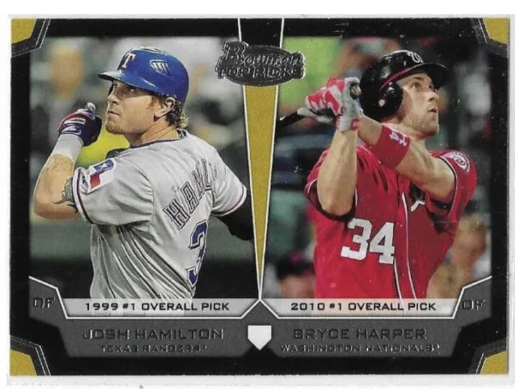 (5) 2012 Bowman Top Picks BRYCE HARPER JOSH HAMILTON #TP-HH лот из 5 карт - Изображение 1 из 1