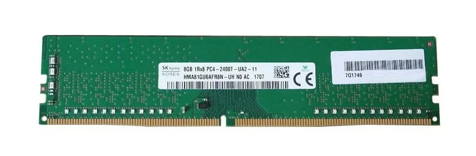 ✅Hynix HMA81GU6AFR8N-UH 8GB DDR4-2400 1Rx8 Non-ECC UDIMM Memory - Image 1 of 1