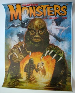 Famous Monsters Filmland POSTER - CREATURE BLACK LAGOON Cover #266 HAND SIGNED - Picture 1 of 3