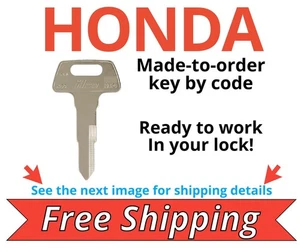Honda Motorcycle ATV SXS Keys Replacement Key Cut by Code A00-A99 & B00-B99 - Picture 1 of 4