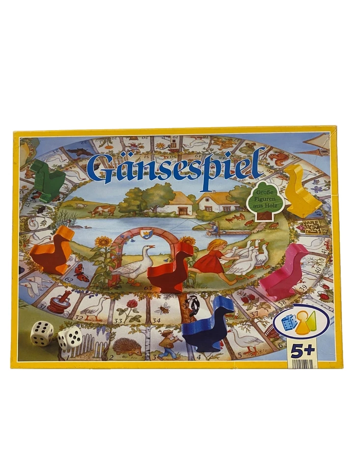 Gänsespiel Bookmark | Brettspiel Gesellschaftsspiel mit großen Holzfiguren - Bild 1 von 1