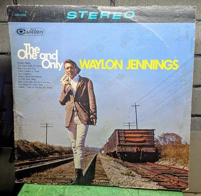 Waylon Jennings The One And Only Stereo Vinyl LP 1967 Camden CAS-2183 - Image 1 of 2